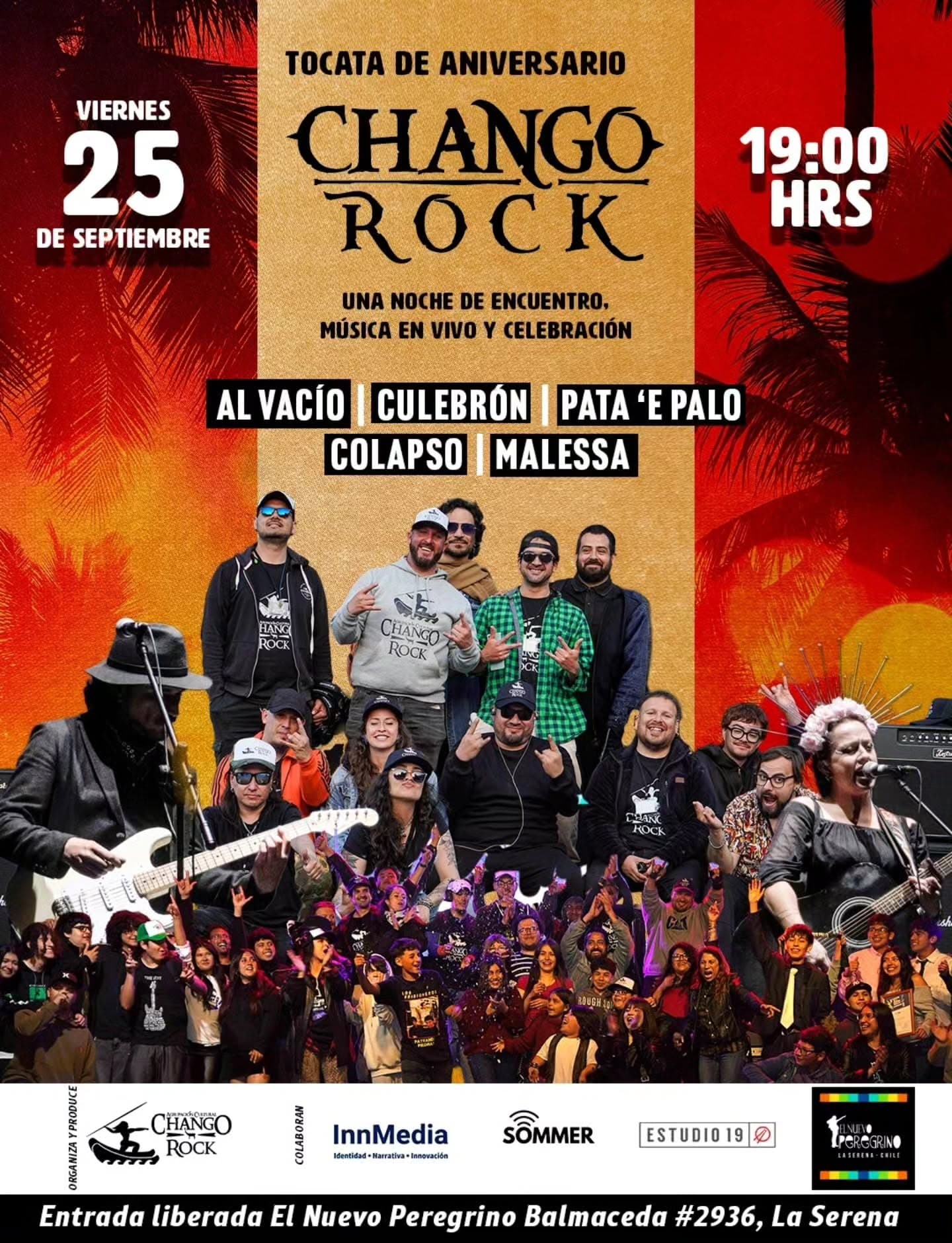 Colapso en el 8° Aniversario Chango Rock: ensayo, LP y viernes con entrada liberada